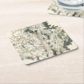 Antiek Waterverf Koraal Kartonnen Onderzetters (Schuin)