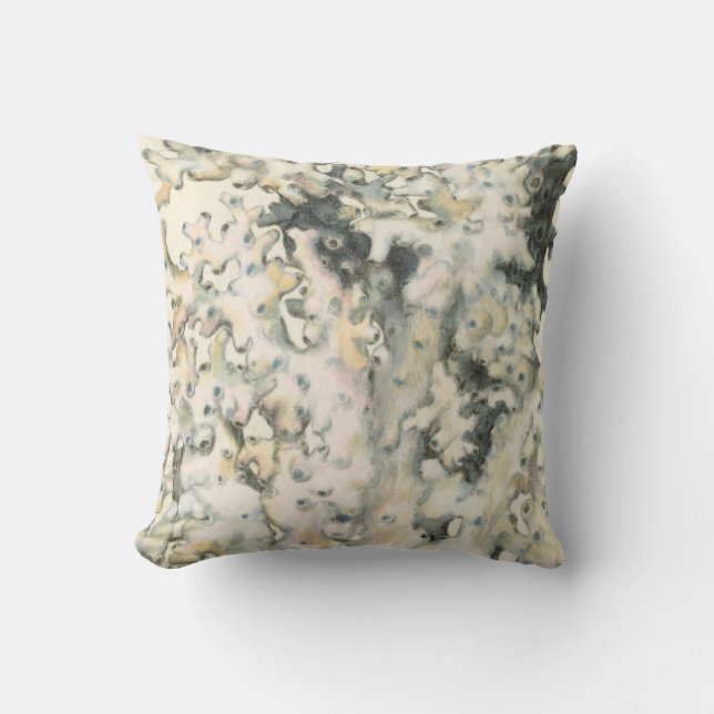 Antiek Waterverf Koraal Kussen (Voorkant)