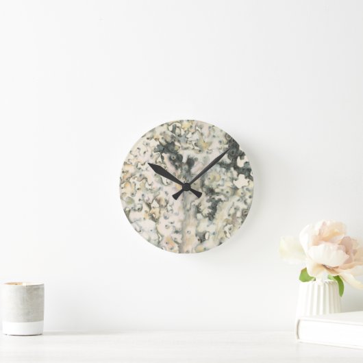 Antiek Waterverf Koraal Ronde Klok (Huis)