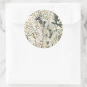 Antiek Waterverf Koraal Ronde Sticker (Tas)