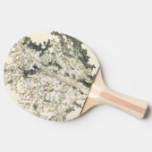 Antiek Waterverf Koraal Tafeltennisbatje (Zijkant)