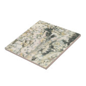 Antiek Waterverf Koraal Tegeltje (Zijkant)