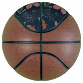 Antiek Waterverf Print Bloemen op Navy Basketbal (Rechts)