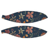 Antiek Waterverf Print Bloemen op Navy Basketbal (Panelen)