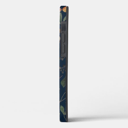 Antiek Waterverf Print Bloemen op Navy Case-Mate iPhone Case (Achterkant / Links)