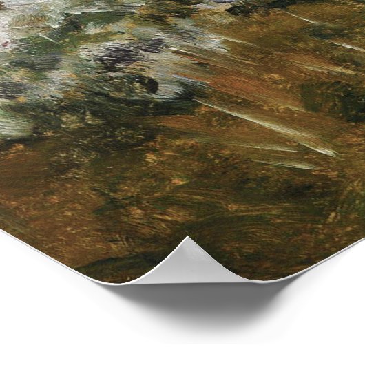 Antiek Waterverf van het dorp van het bedwang Poster (Hoek)