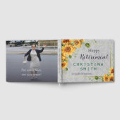 Antiek Waterverf Zonnebloem Pensioen Partij Idee Gastenboek (Volledig)