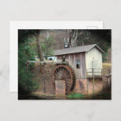 Antiek watervermogen briefkaart (Voorkant / Achterkant)