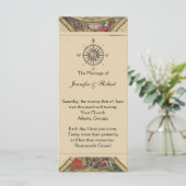 Antiek weddenschap tussen Wereldkaarten Programmakaart (Staand voorkant)