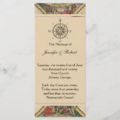 Antiek weddenschap tussen Wereldkaarten Programmakaart (Voorkant)