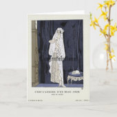 Antiek weddenschappen uit 1920 kaart (Gele Bloem)