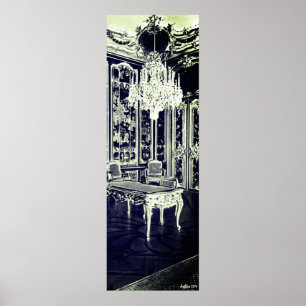 Antiek Wenen Schonbrunn paleis Vieux Laque Kamer Poster