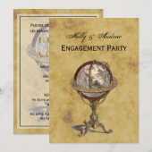 Antiek Wereldbol, BG V-Verloving Kaart (Voorkant / Achterkant)