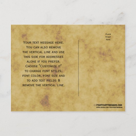 Antiek Wereldbol, Onderdruk BG sparen de Datum Aankondigingskaart (Achterkant)