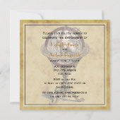 Antiek Wereldbol, Onderdruk BG SQ Verloving Kaart (Achterkant)