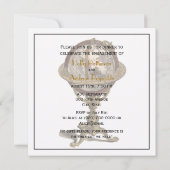 Antiek Wereldbol, White BG SQ Verloving Kaart (Achterkant)