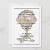 Antiek Wereldbol, White BG V Sweet 16 Kaart (Achterkant)