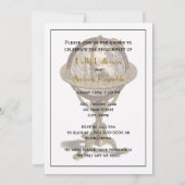 Antiek Wereldbol, Wit BG V Verloving Kaart (Achterkant)