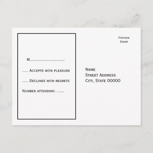 Antiek Wereldbol, witte BG RSVP Uitnodiging Briefkaart (Achterkant)