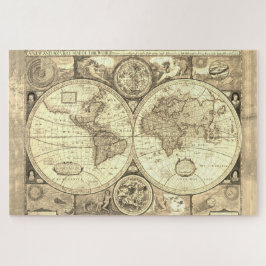 Antiek Wereldkaart 1000 Stuk Jigsaw Puzzel