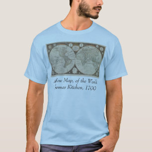 Antiek Wereldkaart, 1799 (Thomas Kitchen) T-shirt