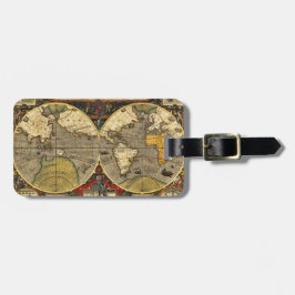 Antiek Wereldkaart #2 Bagagelabel