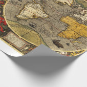 Antiek Wereldkaart #2 Cadeaupapier (Hoek)