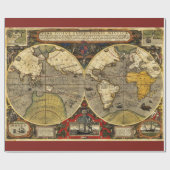 Antiek Wereldkaart #2 Cadeaupapier (Vlak)