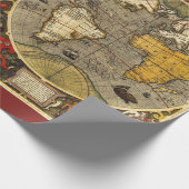 Antiek Wereldkaart #2 Cadeaupapier (Hoek)