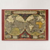 Antiek Wereldkaart #2 Legpuzzel (Horizontaal)