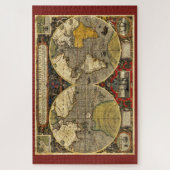 Antiek Wereldkaart #2 Legpuzzel (Verticaal)