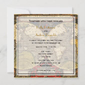 Antiek Wereldkaart #2, Onderdruk BG #3 SQ Weddensc Kaart (Achterkant)