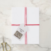 Antiek Wereldkaart #3 Cadeaulabel (Met Touw)