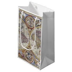 Antiek Wereldkaart #3 Klein Cadeauzakje