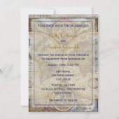 Antiek Wereldkaart #3, Onderdruk BG #3 Kaart (Achterkant)