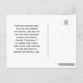 Antiek Wereldkaart #4 Aankondigingskaart (Achterkant)