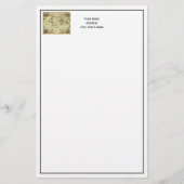 Antiek Wereldkaart #4 Briefpapier (Voorkant)