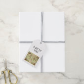 Antiek Wereldkaart #4 Cadeaulabel (Met Touw)