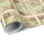 Antiek Wereldkaart #4 Cadeaupapier (Rol Hoek)