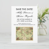 Antiek Wereldkaart #4 Kaart (Staand voorkant)