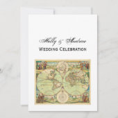 Antiek Wereldkaart #4 Kaart (Voorkant)