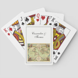 Antiek Wereldkaart #4 Pokerkaarten