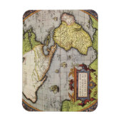 Antiek Wereldkaart Amerika, 1570 Magneet (Verticaal)