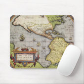 Antiek Wereldkaart Amerika, 1570 Muismat (Met muis)