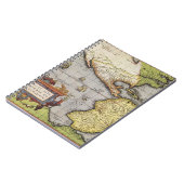 Antiek Wereldkaart Amerika, 1570 Notitieboek (Linkerzijde)