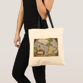 Antiek Wereldkaart Amerika, 1570 Tote Bag (Voorkant (product))