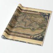 Antiek  Wereldkaart Atlas Decoratieve Roll Cadeaupapier (Uitgerold)