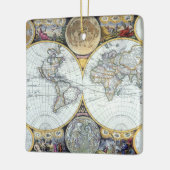 Antiek Wereldkaart, Atlas Maritimus van John Selle Keramisch Ornament (Links)