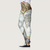 Antiek Wereldkaart, Atlas Maritimus van John Selle Leggings (Links)