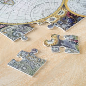 Antiek Wereldkaart, Atlas Maritimus van John Selle Legpuzzel (Zijkant)